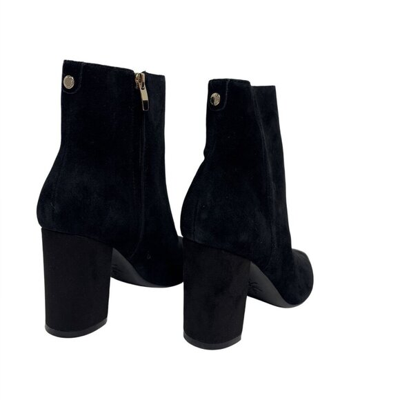 NINE WEST / Dery 9X9 / Black / Suede / Ankle Boots / Block Heel / Pointed Toe / - Picture 3 of 9